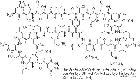 Molecular Structure of 40077-57-4 (Vasoactive intestinaloctacosapeptide (swine))